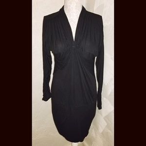 BCBGMaxAzria Black Long Sleeve Mini Dress